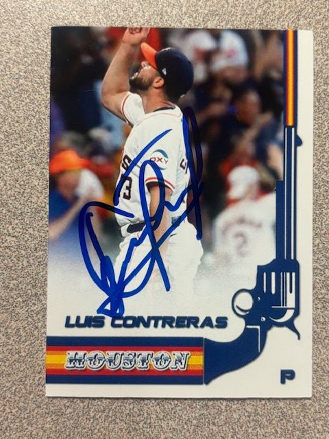 Luis Contreras autograph in the Astros A to Z collection