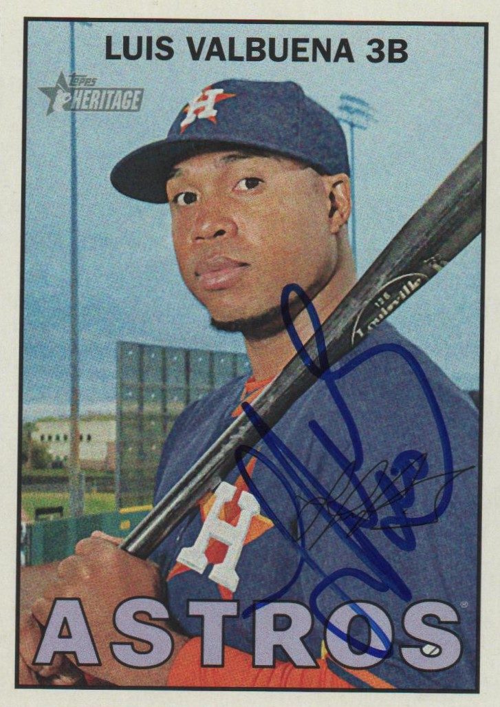 Luis Valbuena autograph in the Astros A to Z collection