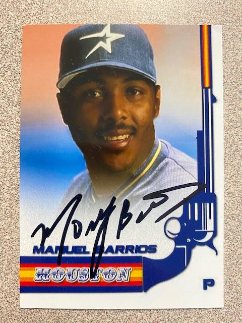 Manuel Barrios autograph in the Astros A to Z collection
