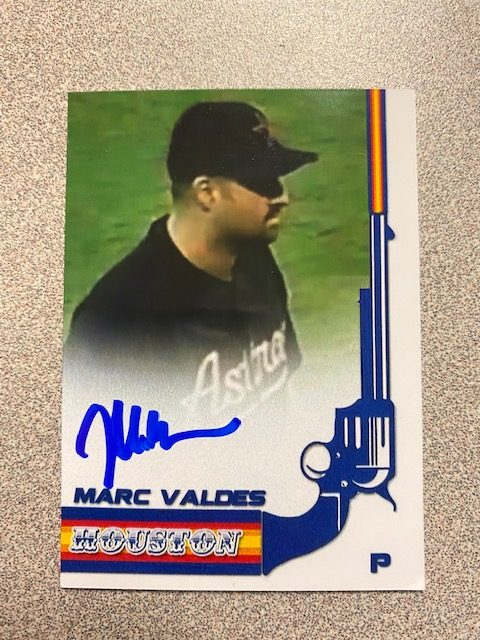 Marc Valdes autograph in the Astros A to Z collection