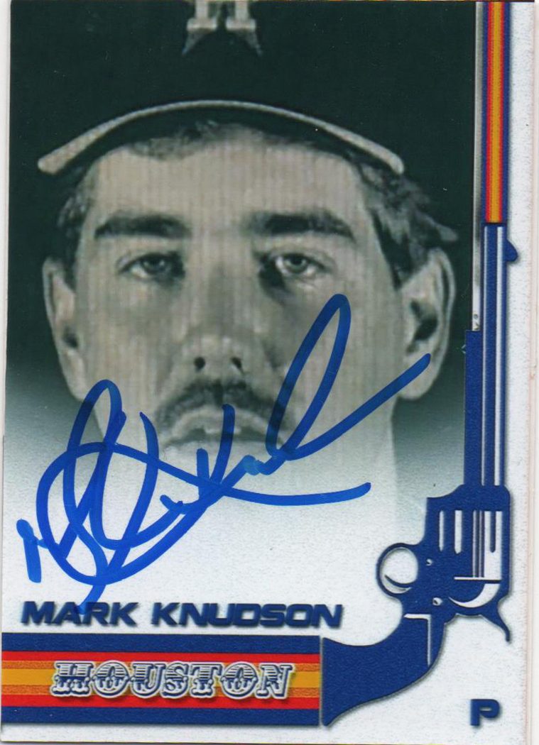 Mark Knudson autograph in the Astros A to Z collection
