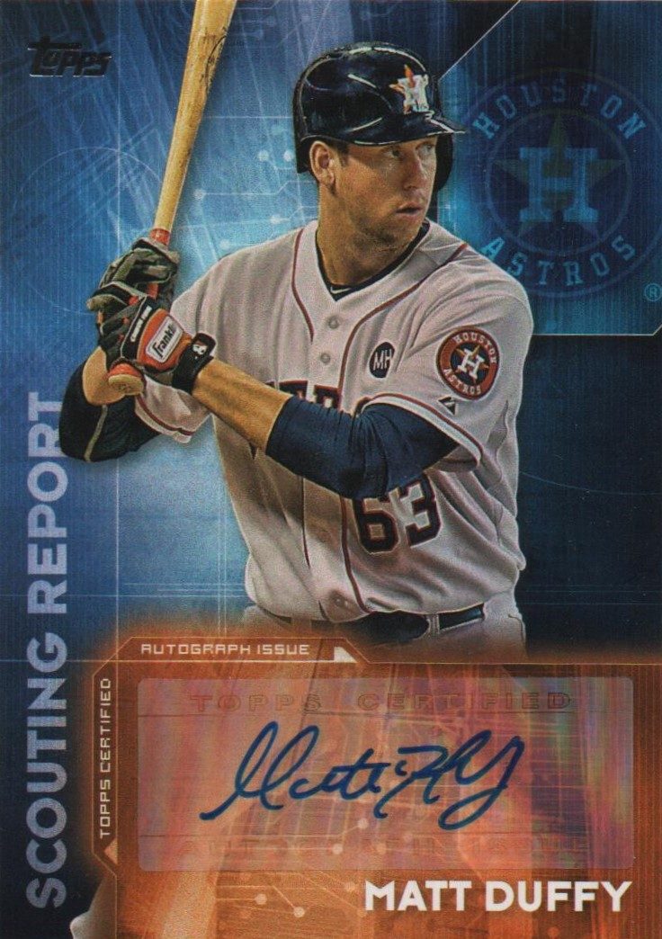Matt Duffy autograph in the Astros A to Z collection
