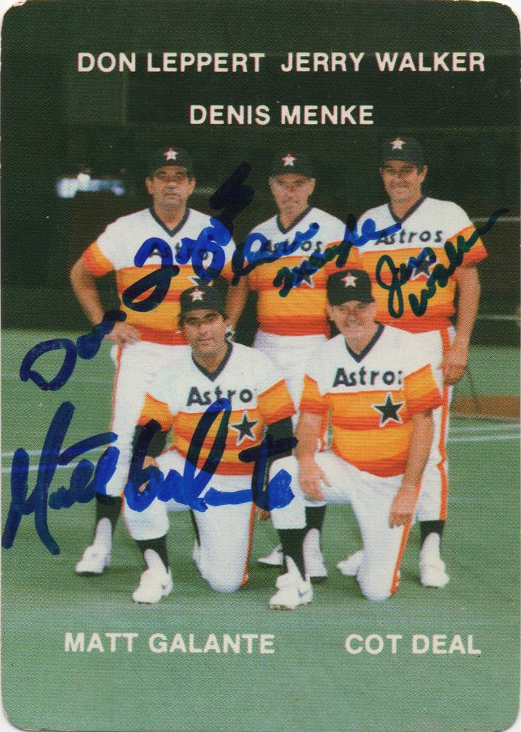 Matt Galante autograph in the Astros A to Z collection