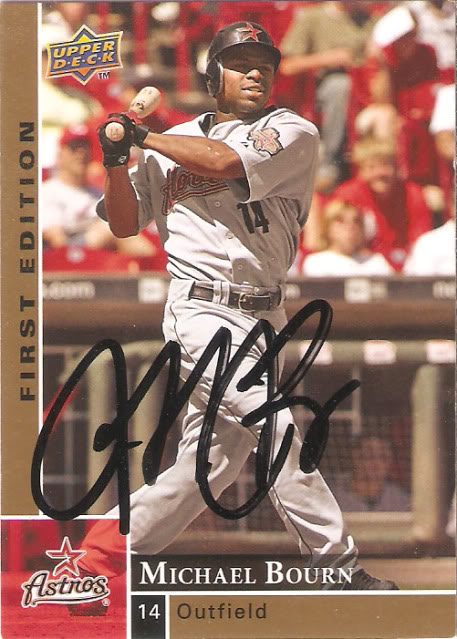 Michael Bourn autograph in the Astros A to Z collection