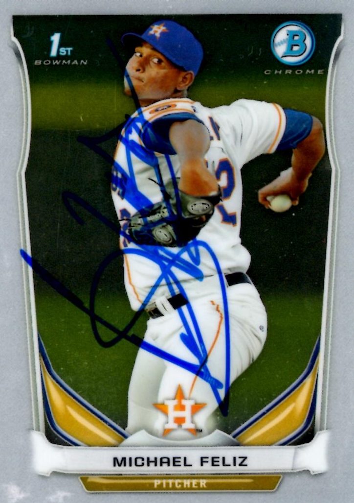 Michael Feliz autograph in the Astros A to Z collection