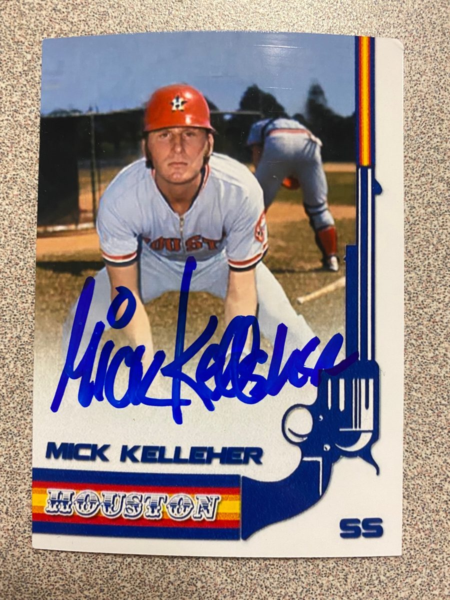 Mick Kelleher autograph in the Astros A to Z collection