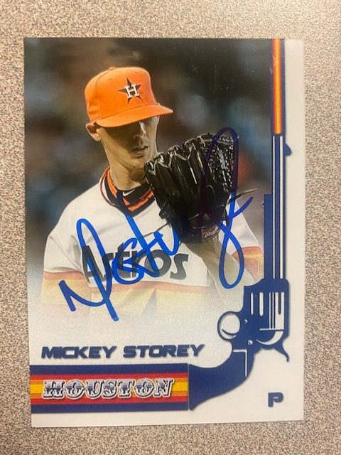 Mickey Storey autograph in the Astros A to Z collection