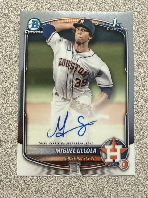 Miguel Ullola autograph in the Astros A to Z collection