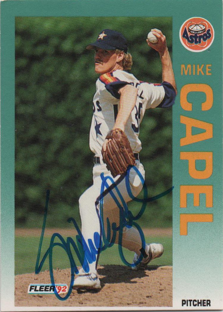 Mike Capel autograph in the Astros A to Z collection