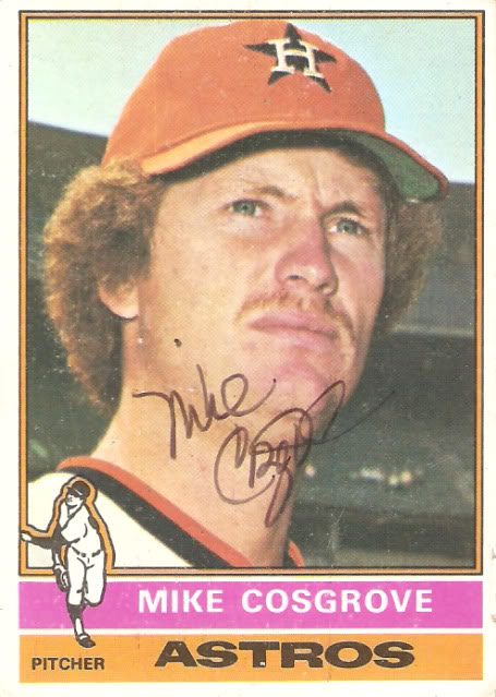 Mike Cosgrove autograph in the Astros A to Z collection