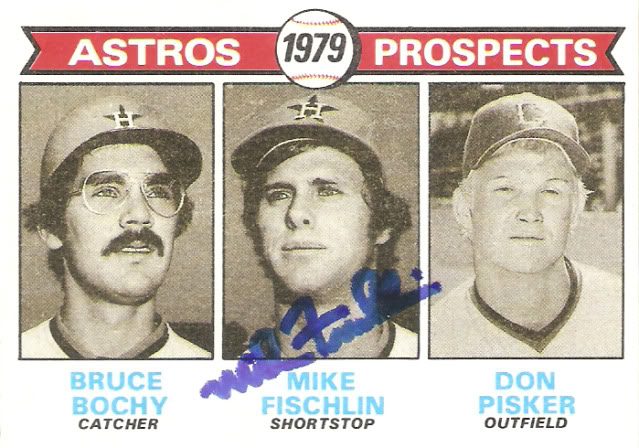 Mike Fischlin autograph in the Astros A to Z collection
