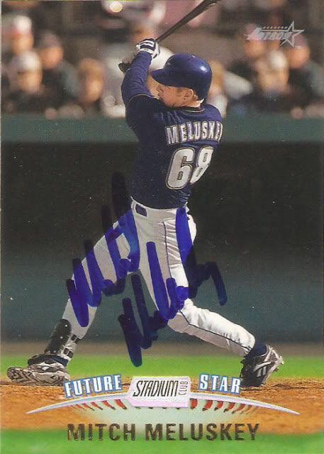 Mitch Meluskey autograph in the Astros A to Z collection