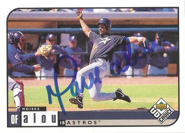 Moises Alou autograph in the Astros A to Z collection