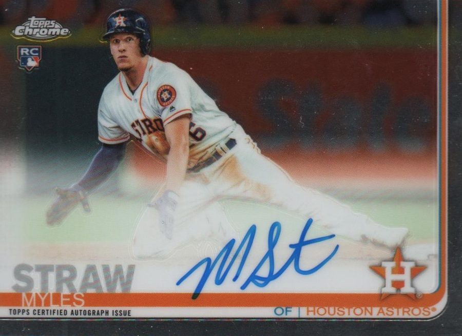 Myles Straw autograph in the Astros A to Z collection