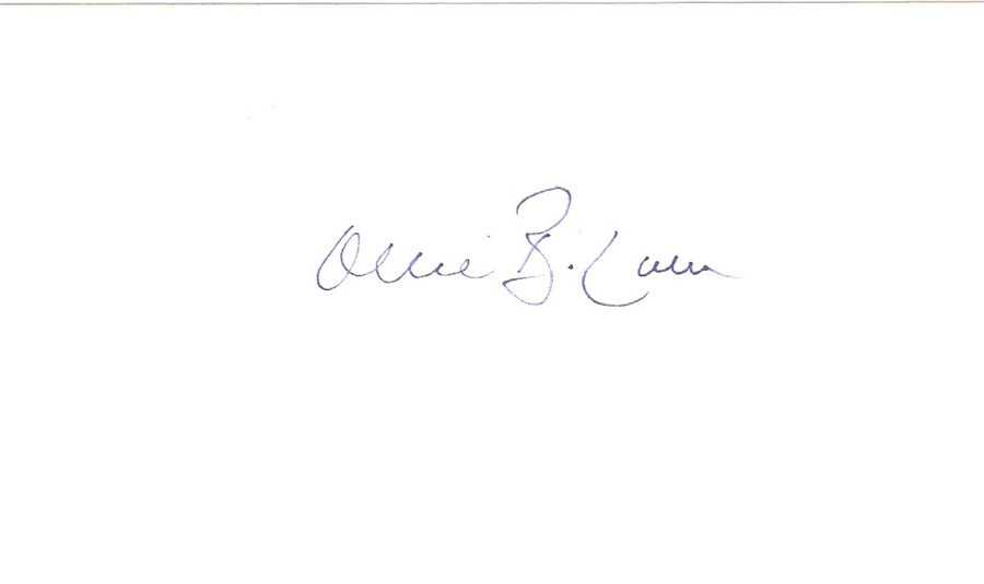 Ollie Brown autograph in the Astros A to Z collection