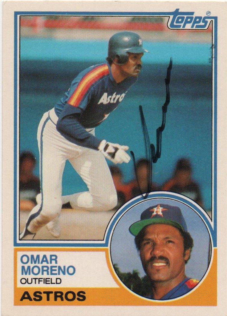 Omar Moreno autograph in the Astros A to Z collection
