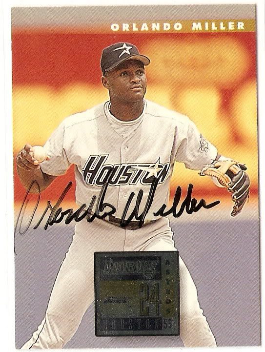 Orlando Miller autograph in the Astros A to Z collection