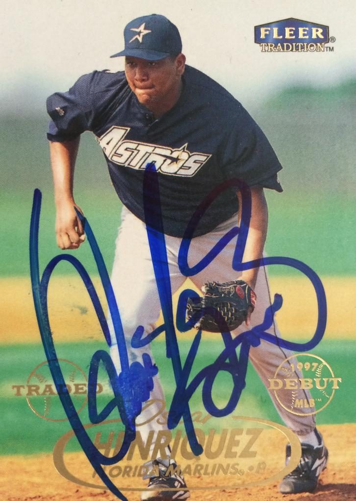 Oscar Henriquez autograph in the Astros A to Z collection