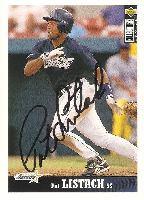 Pat Listach autograph in the Astros A to Z collection
