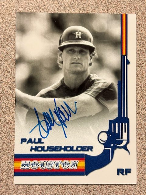 Paul Householder autograph in the Astros A to Z collection
