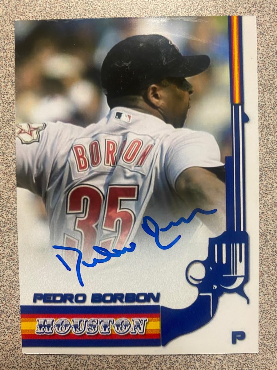 Pedro Borbon autograph in the Astros A to Z collection