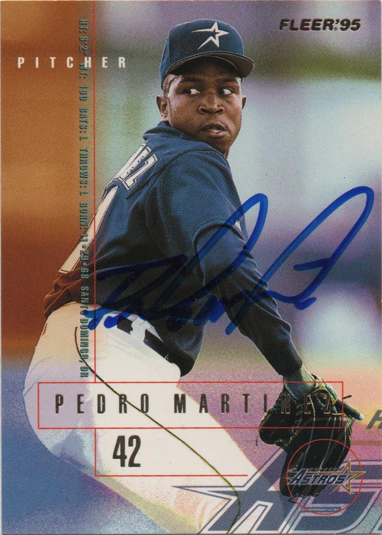 Pedro Martinez autograph in the Astros A to Z collection