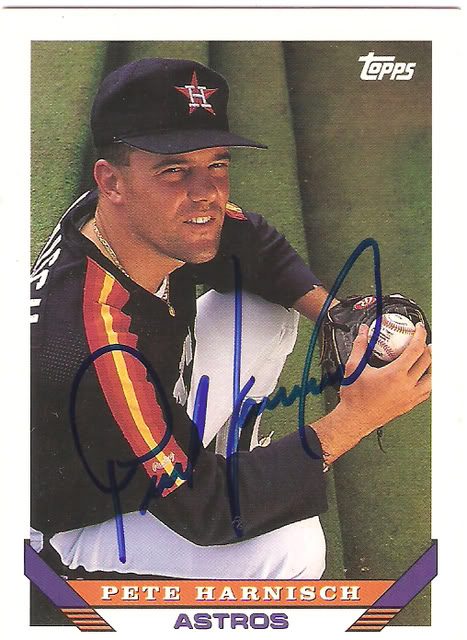 Pete Harnisch autograph in the Astros A to Z collection