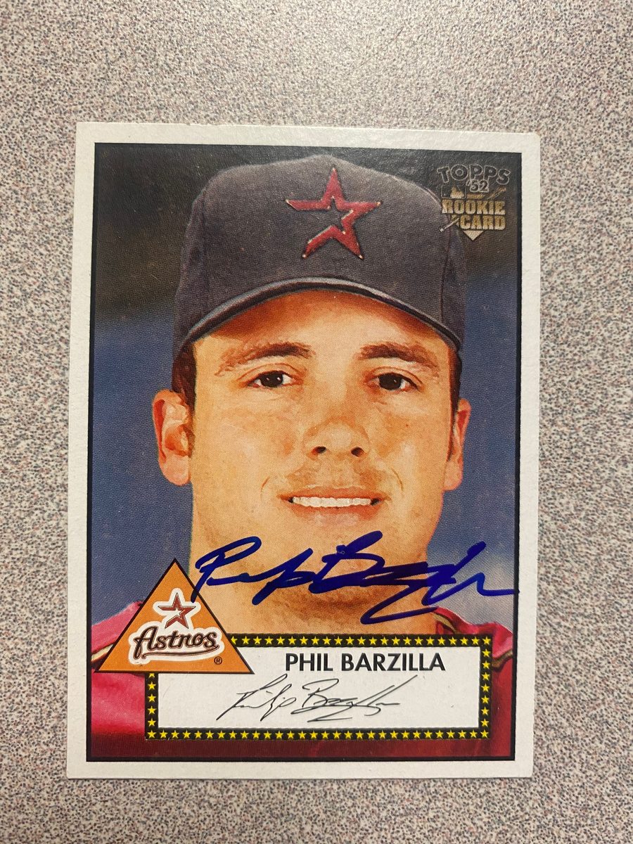 Philip Barzilla autograph in the Astros A to Z collection