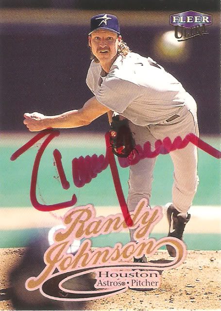 Randy Johnson autograph in the Astros A to Z collection
