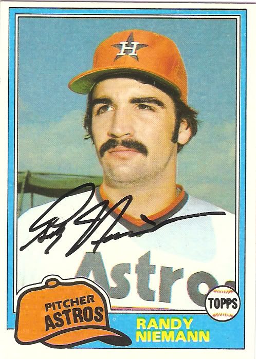 Randy Niemann autograph in the Astros A to Z collection