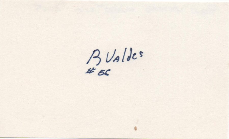 Raul Valdes autograph in the Astros A to Z collection