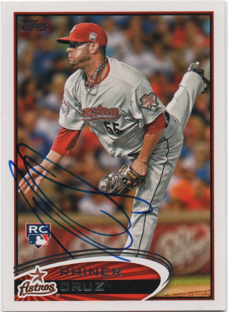 Rhiner Cruz autograph in the Astros A to Z collection