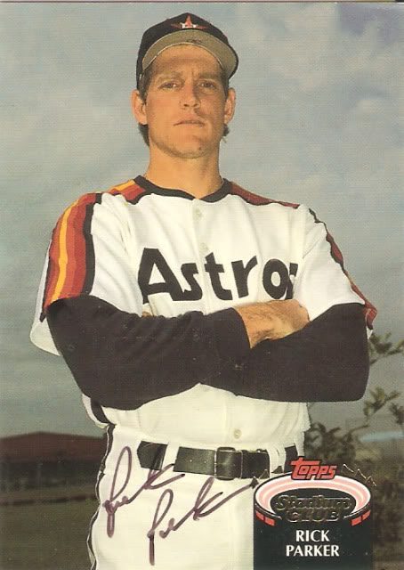 Rick Parker autograph in the Astros A to Z collection