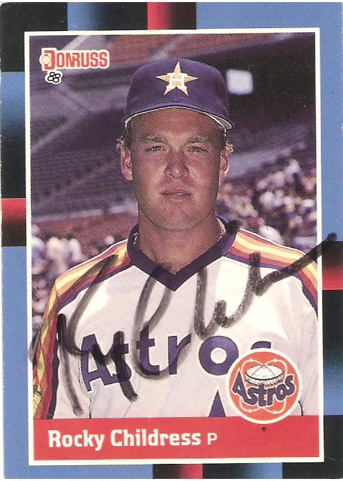 Rocky Childress autograph in the Astros A to Z collection
