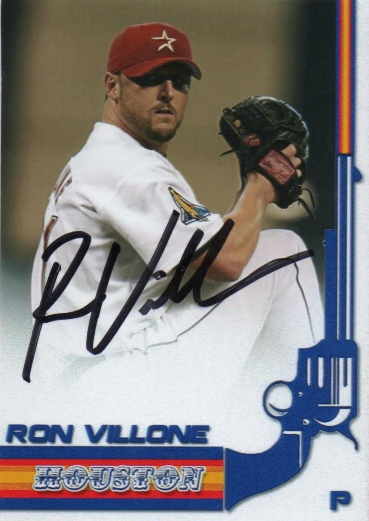 Ron Villone autograph in the Astros A to Z collection