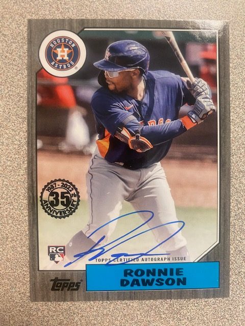 Ronnie Dawson autograph in the Astros A to Z collection