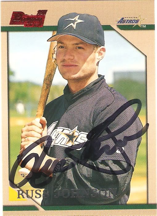 Russ Johnson autograph in the Astros A to Z collection
