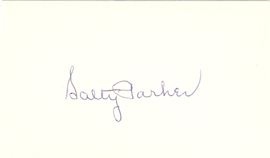 Salty Parker autograph in the Astros A to Z collection