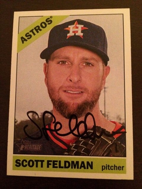 Scott Feldman autograph in the Astros A to Z collection