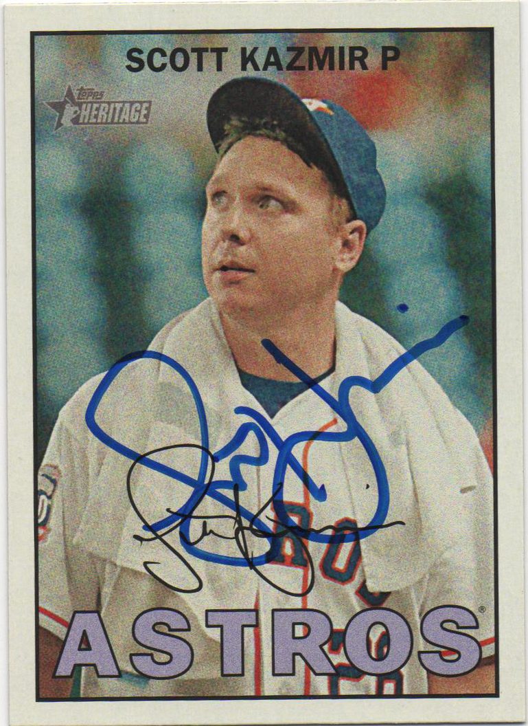 Scott Kazmir autograph in the Astros A to Z collection