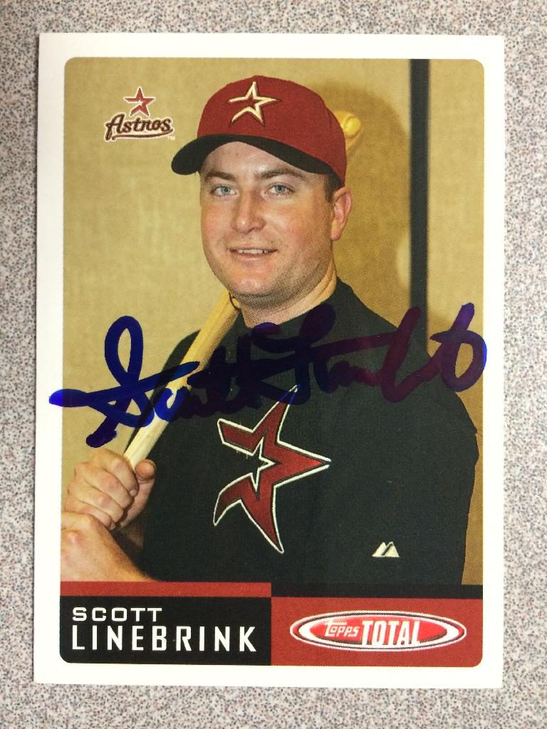 Scott Linebrink autograph in the Astros A to Z collection