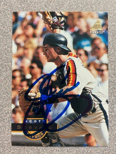 Scott Servais autograph in the Astros A to Z collection
