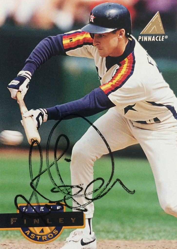 Steve Finley autograph in the Astros A to Z collection