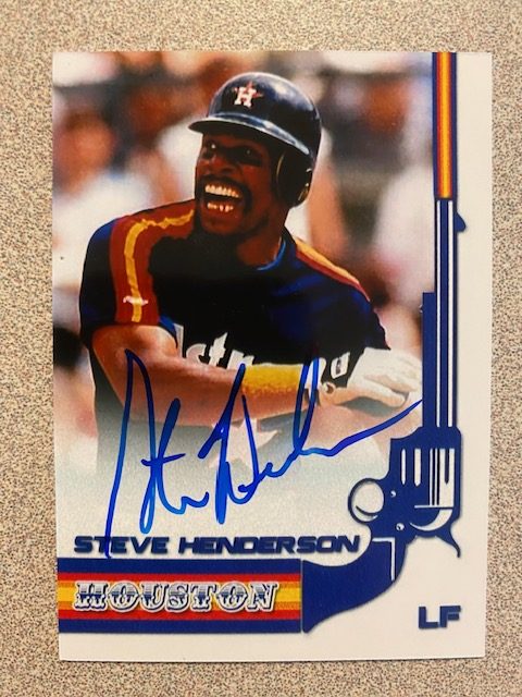 Steve Henderson autograph in the Astros A to Z collection