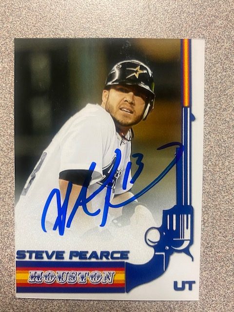 Steve Pearce autograph in the Astros A to Z collection