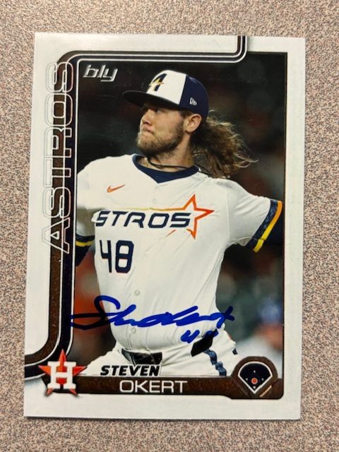 Steven Okert autograph in the Astros A to Z collection