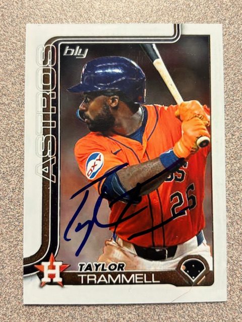 Taylor Trammell autograph in the Astros A to Z collection