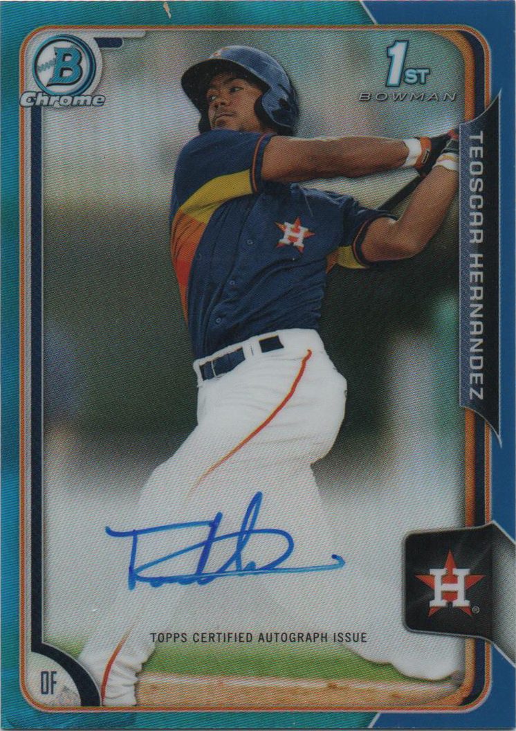 Teoscar Hernandez autograph in the Astros A to Z collection