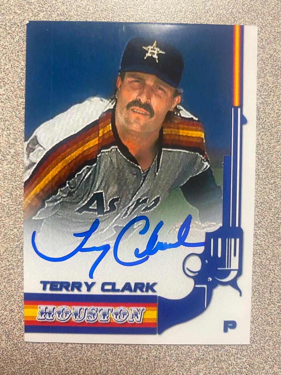 Terry Clark autograph in the Astros A to Z collection