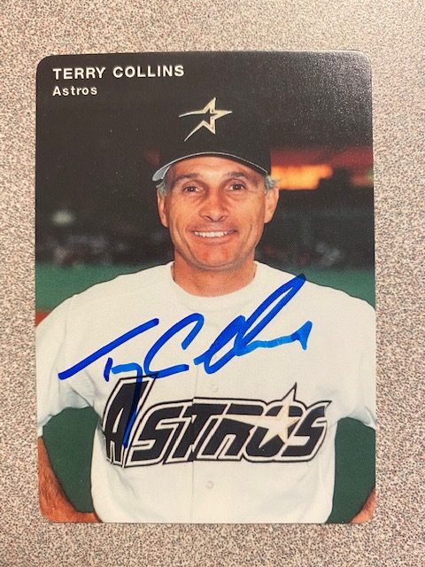 Terry Collins autograph in the Astros A to Z collection